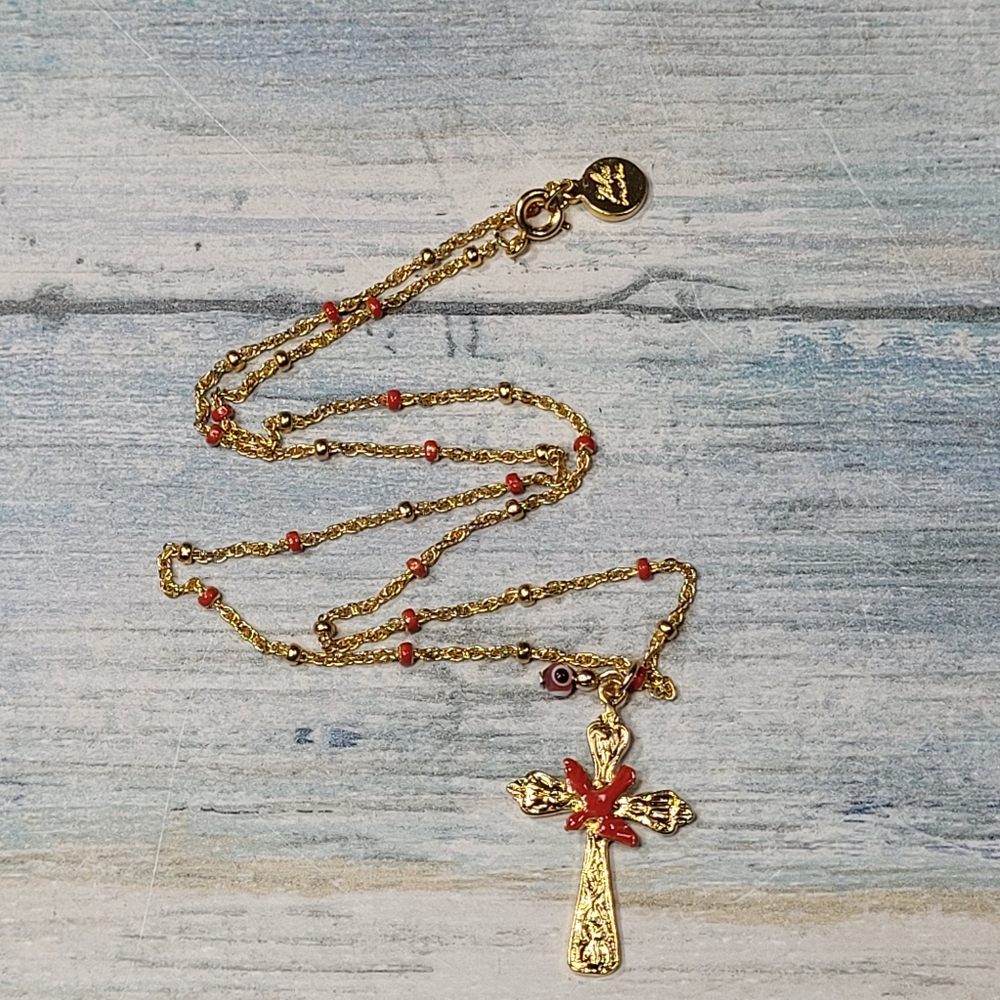 Blee Inara Cross Necklace